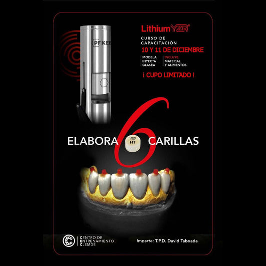Curso: Aprende a realizar 6 carillas con LithiumYZR y Clemde Dental