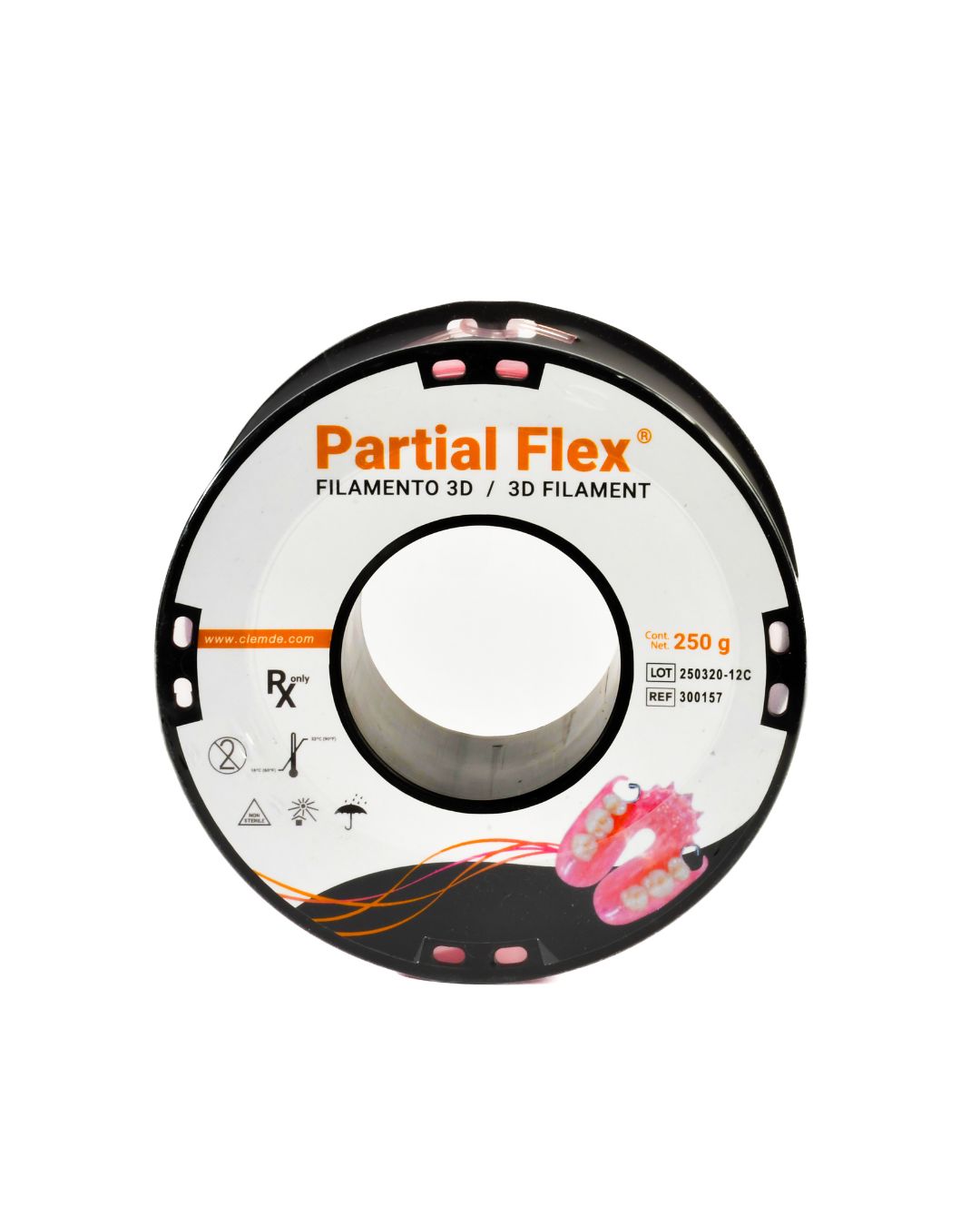 Carrete de Filamento 3D Partial Flex CLEMDE Dental