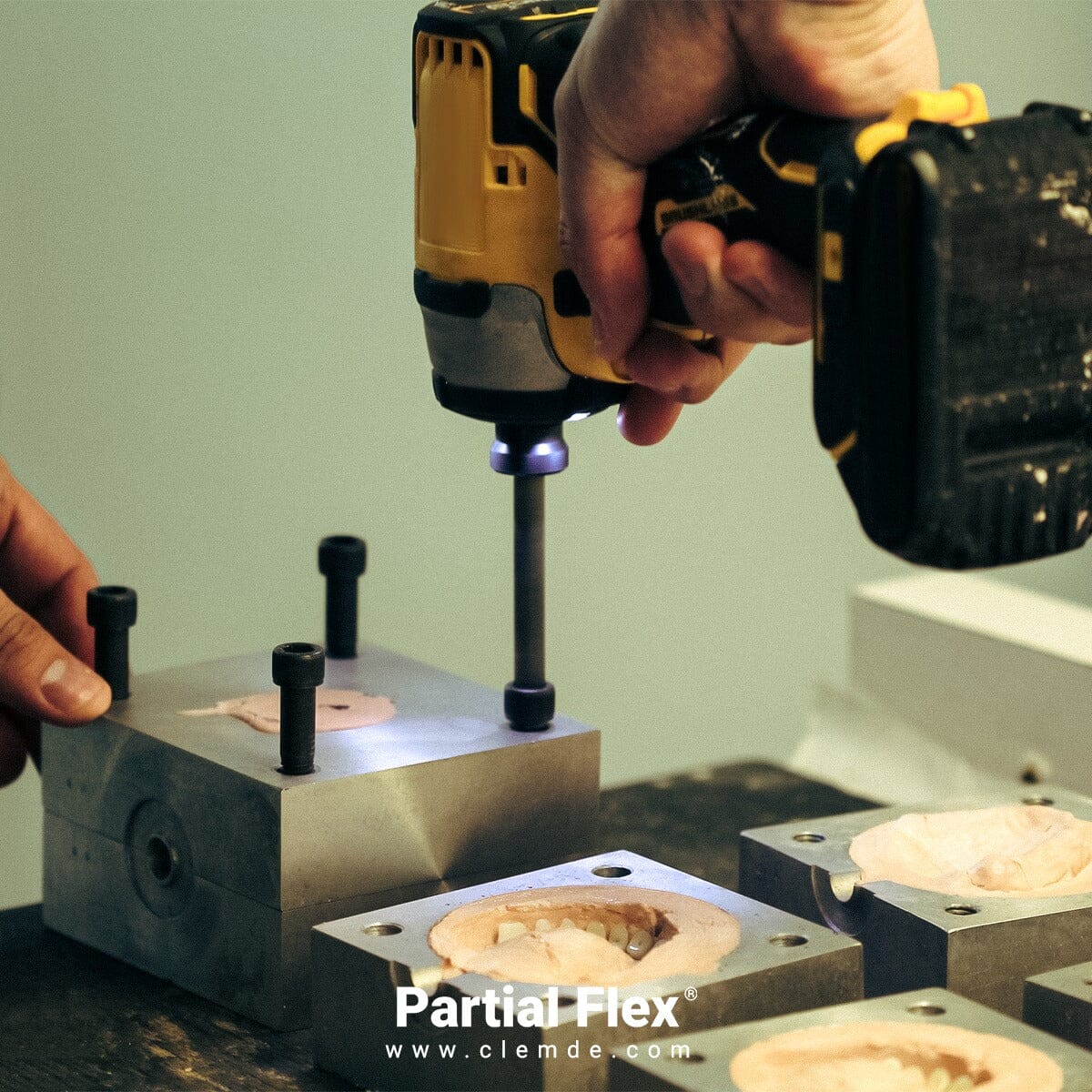 Curso de capacitación 2 en 1 prótesis flexibles Partial Flex® + Acrílico Acripress® CLEMDE Dental