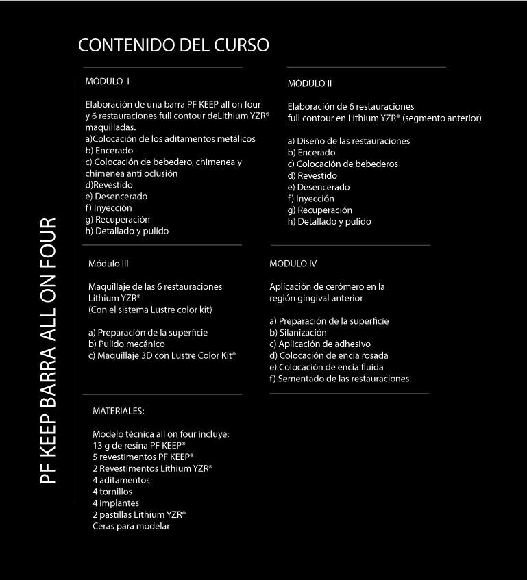 Curso internacional PFKEEP® barras e implantes Dental PF Keep