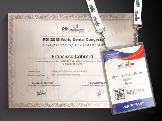 Participación del Dr. Francisco Cabrera en el FDI World Dental Federation 2018.