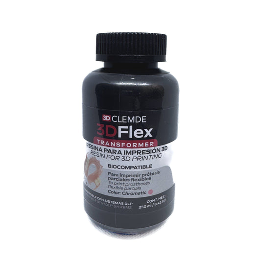 Resina 3D Flex Transformer 250 ml CLEMDE Dental 