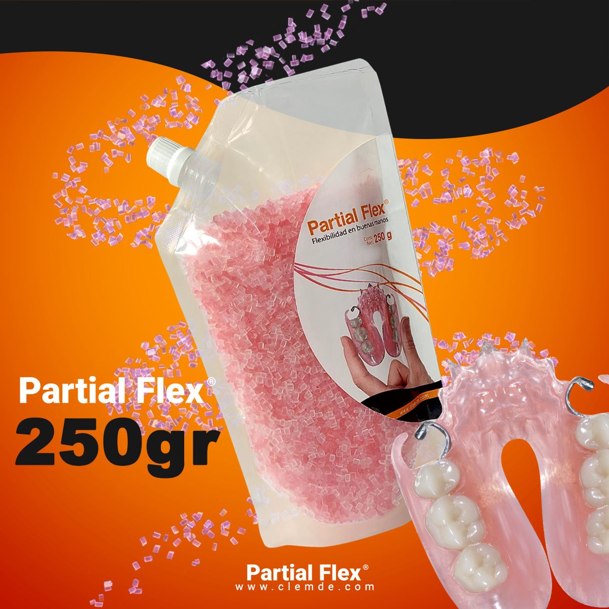 Bolsa de 250 g Partial Flex CLEMDE Dental 